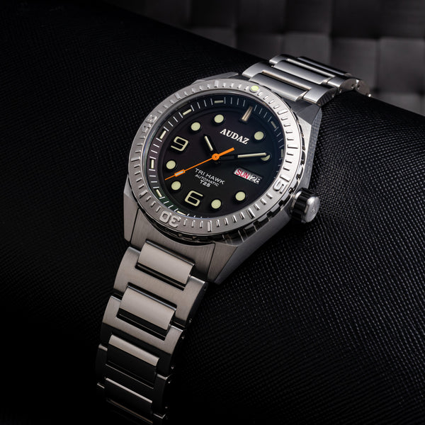 Watches Tritium Tri-Hawk - Automatic Watches I I Lume Audaz Dive Dials with Tubes