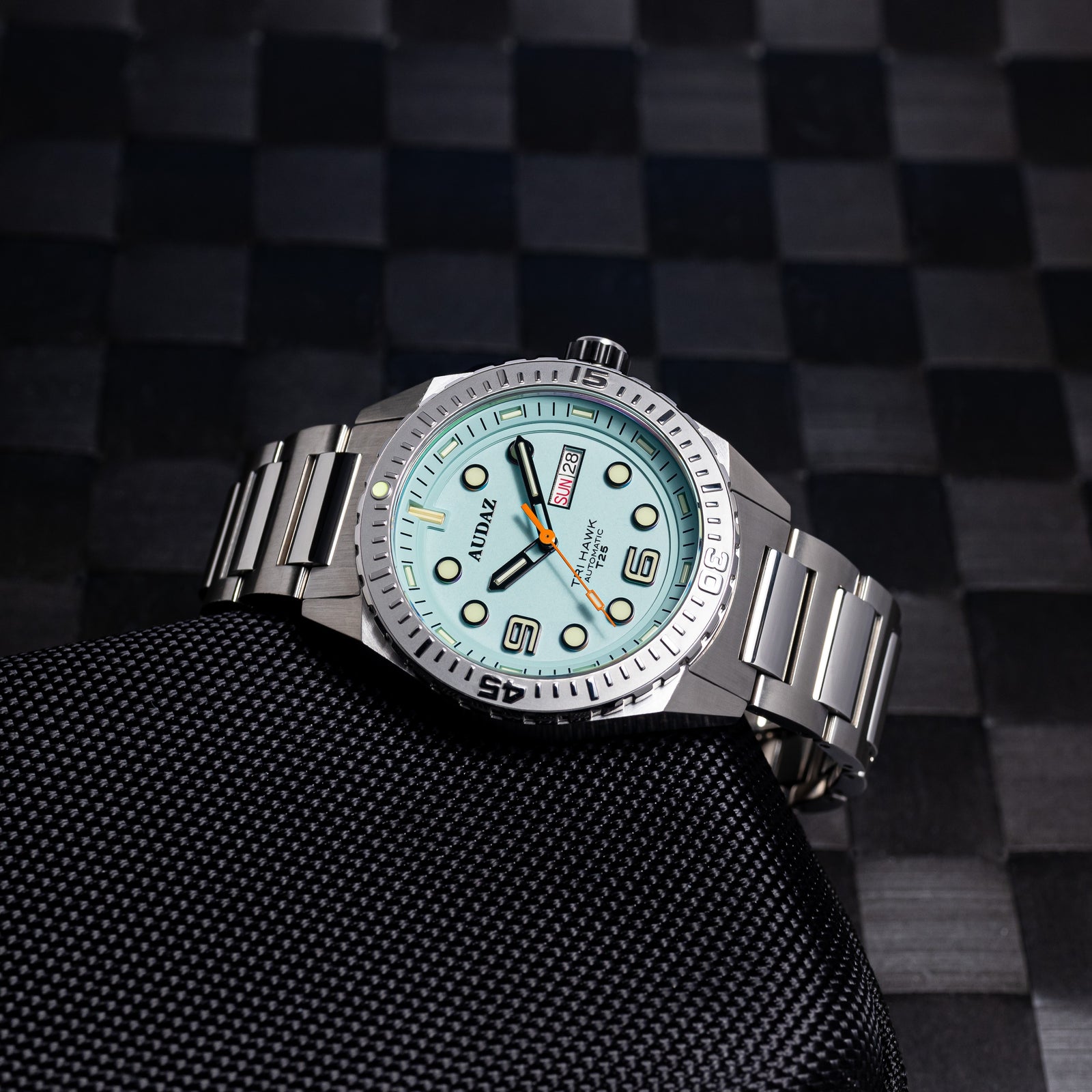 Tri-Hawk Dive Watches I Lume Dials with Tritium Tubes I