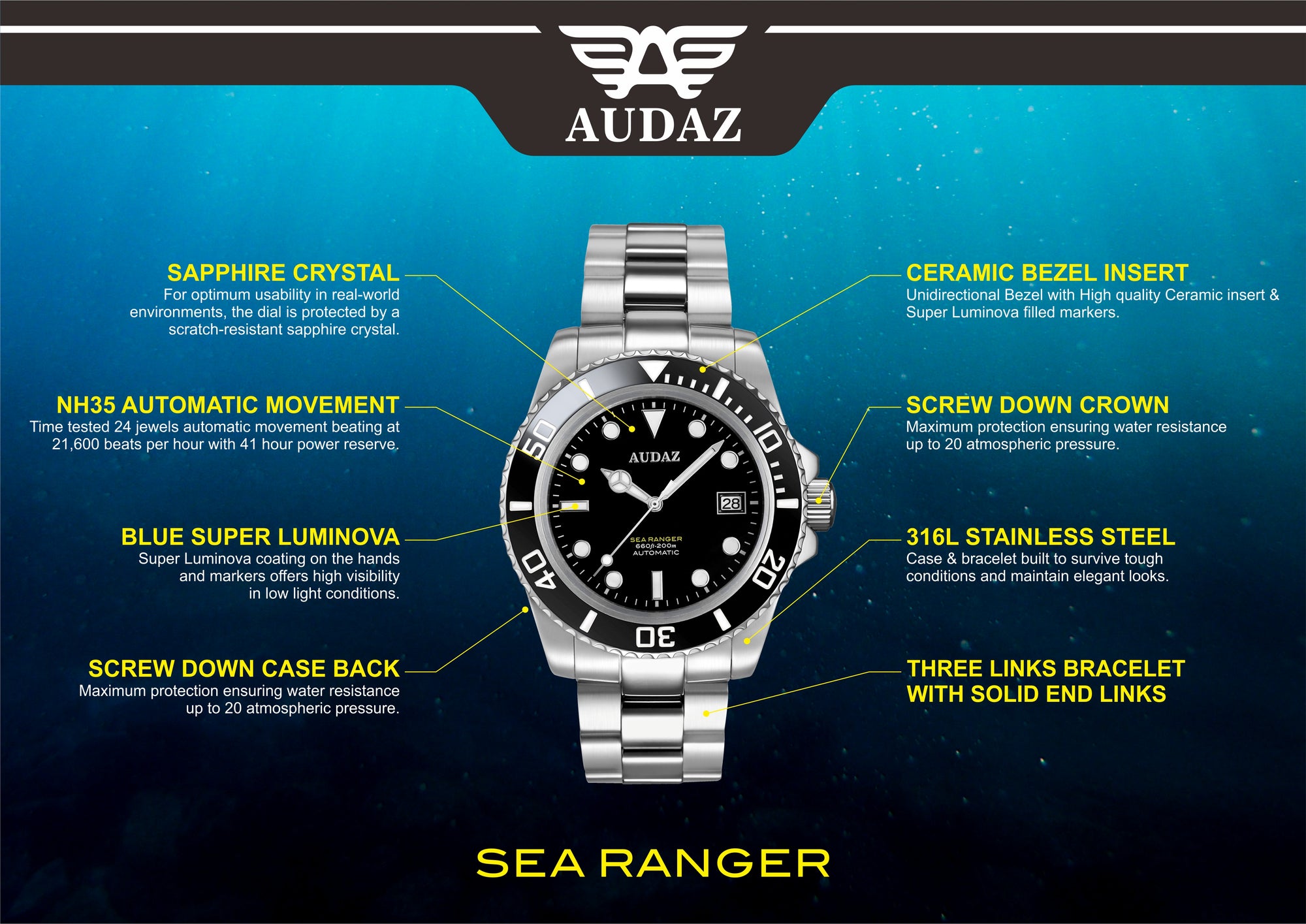 SEA RANGER Watches ADZ-2050-03